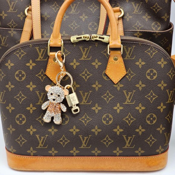 Authentic Louis Vuitton Lock & Key with unbranded Bagcharm, Keycharm, Keychain - Picture 2 of 7
